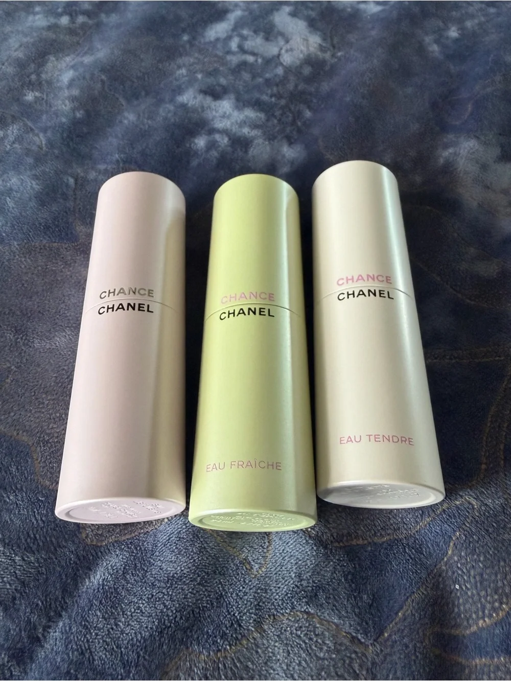 100% GuranteedAuthentic CHANEL Chance Trio Rollerballs — Pink, Pearl, Mint Green - Picture 15 of 15